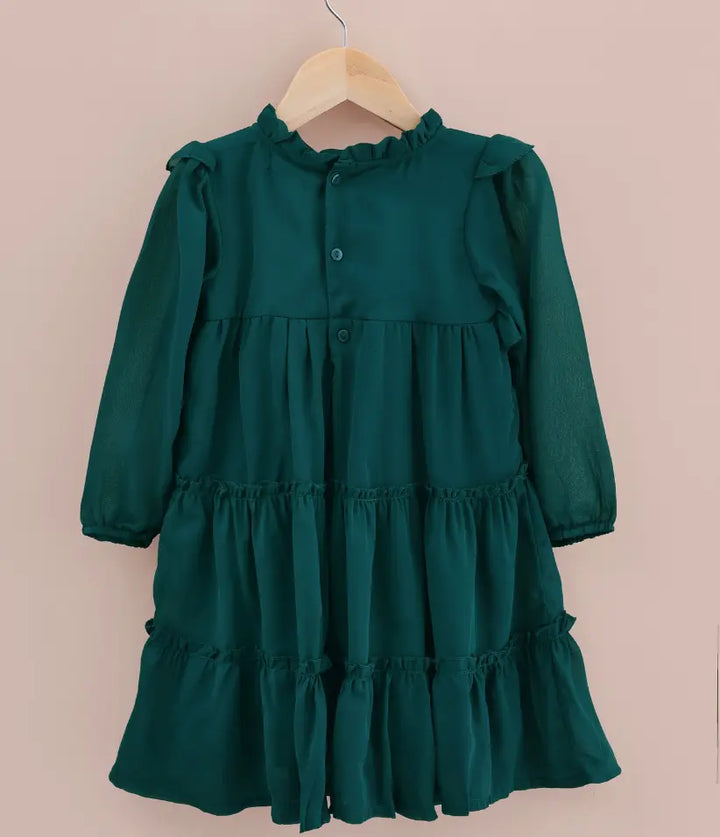 baby girls tiered chiffon dress