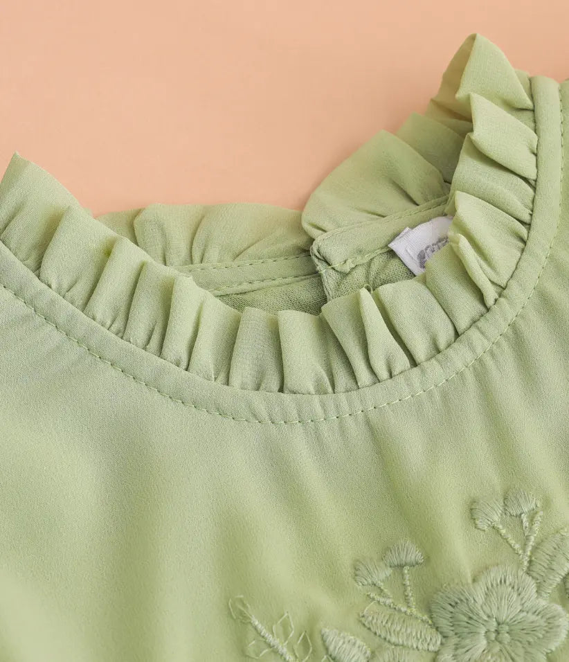 baby girls tiered chiffon dress