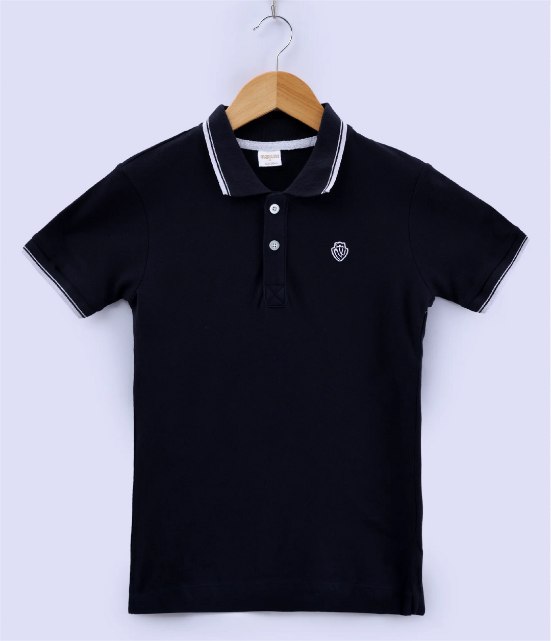 baby boys polo t-shirt front view