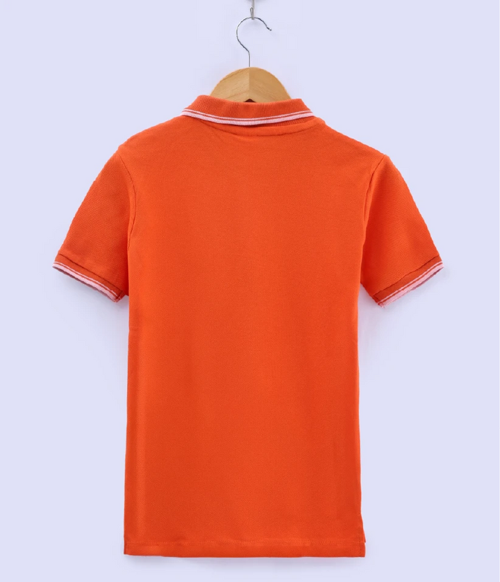 baby boys polo t-shirt back view