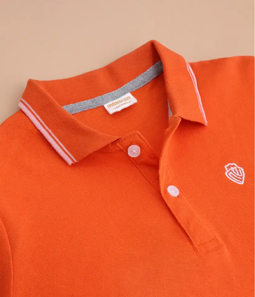 baby boys polo t-shirt collar