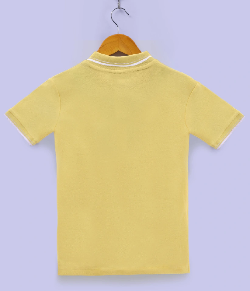 baby boys polo t-shirt back view