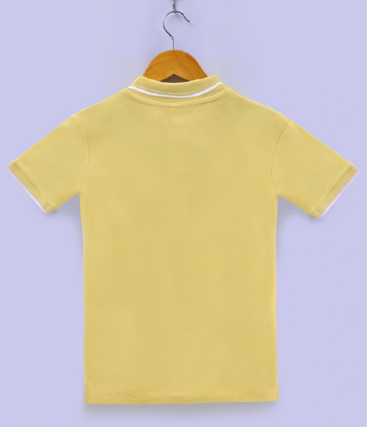 baby boys polo t-shirt back view