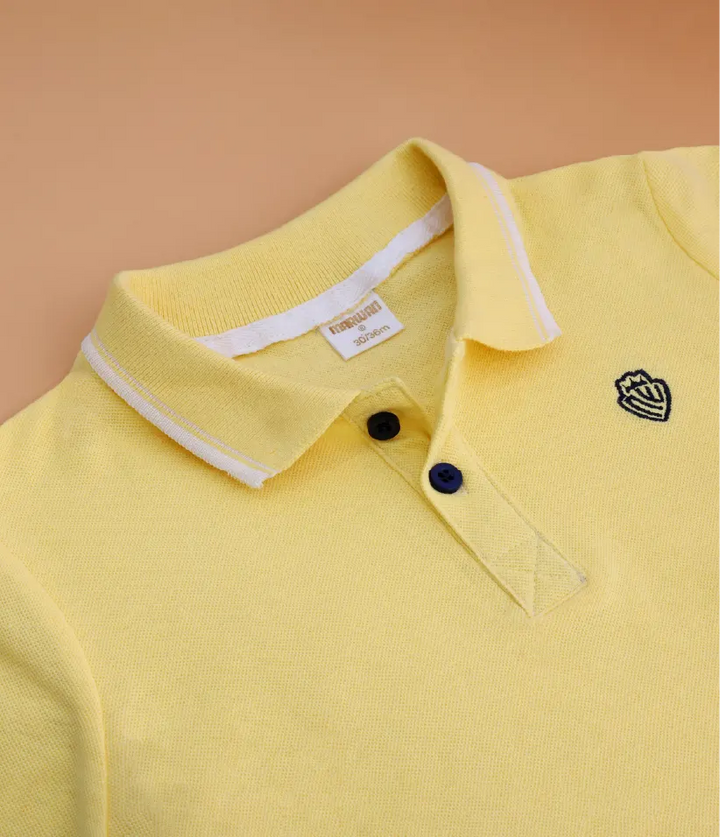 baby boys polo t-shirt collar