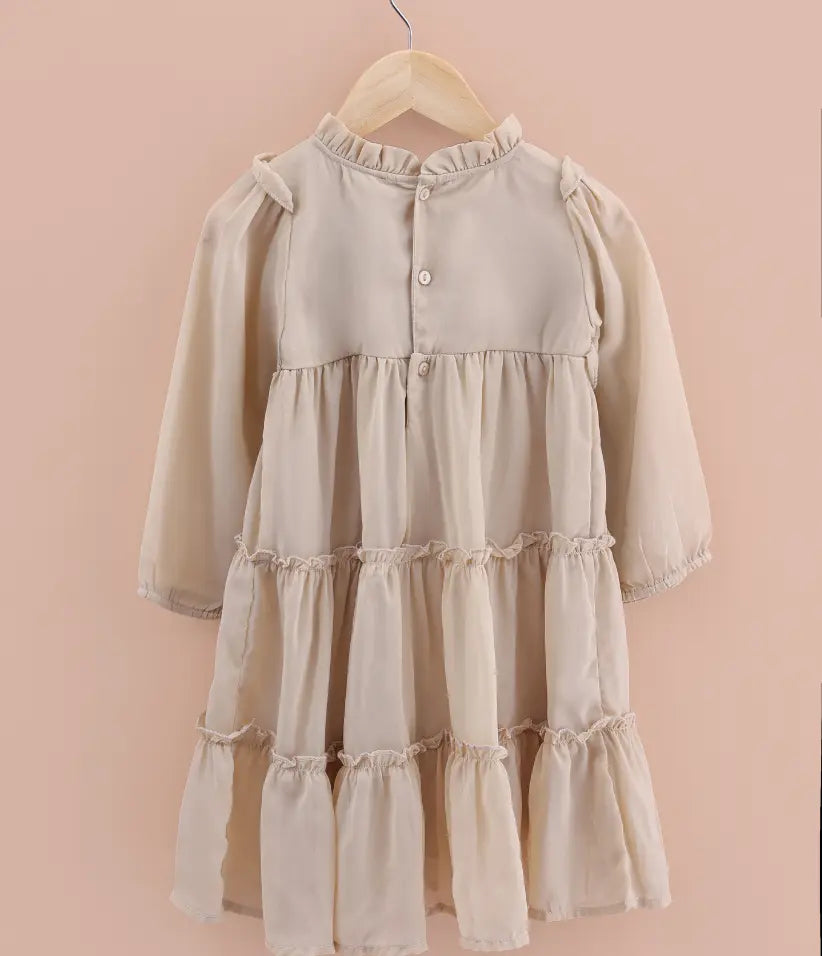 baby girls tiered chiffon dress