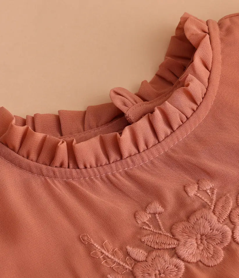 baby girls tiered chiffon dress