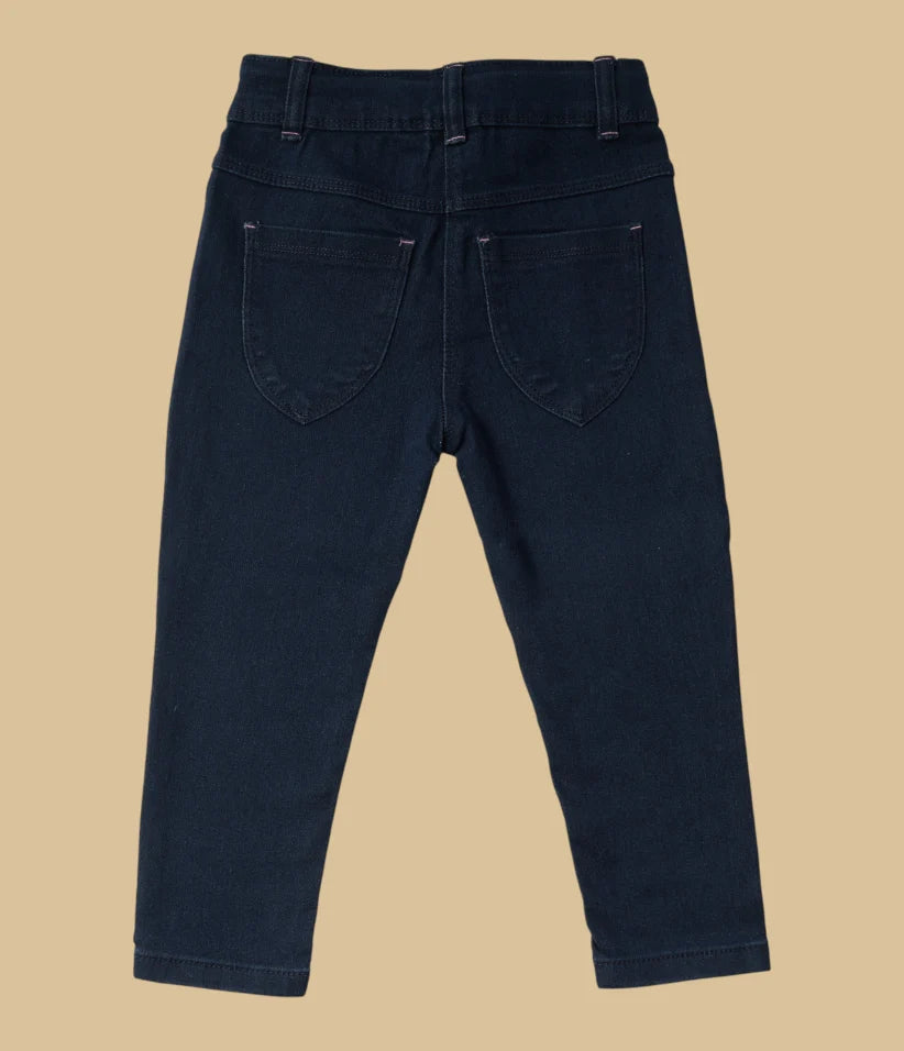 baby girls basic jeans 6-36 months back view