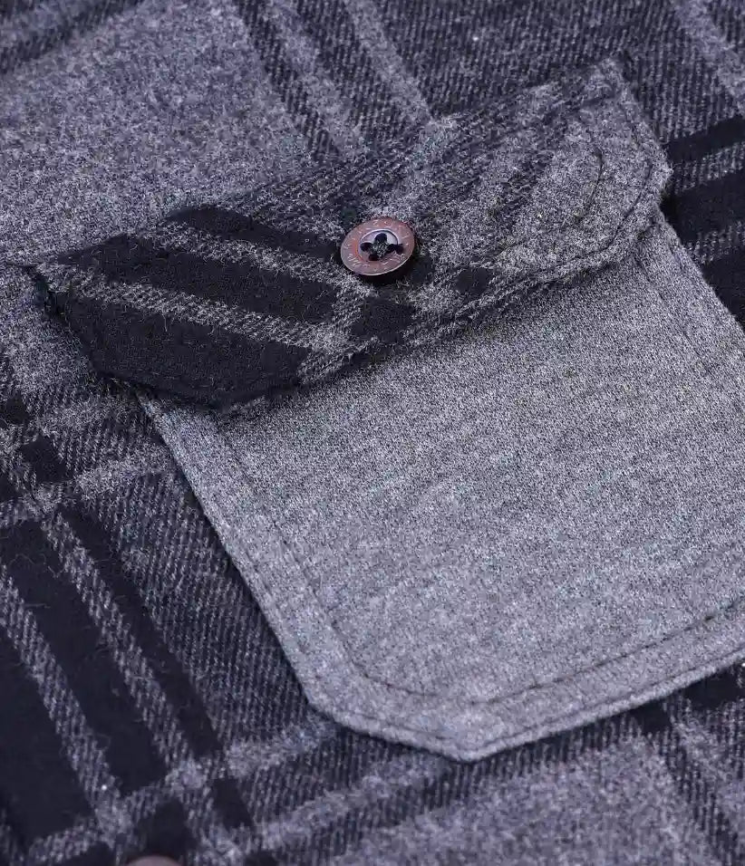 boys plaid flannel hooded shirt jacket 3-8 years details