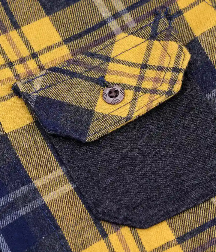 boys plaid flannel hooded shirt jacket 3-8 years details