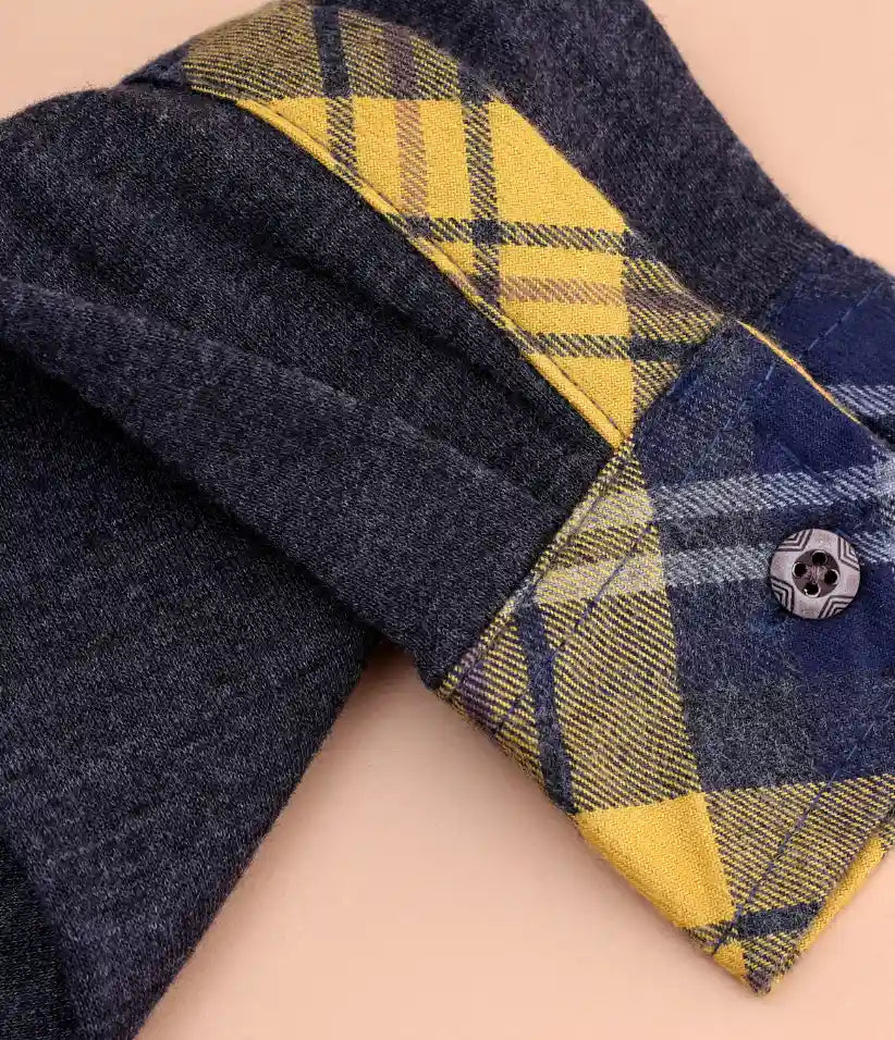 boys plaid flannel hooded shirt jacket 3-8 years details