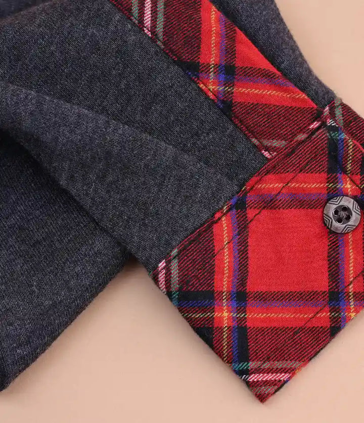 boys plaid flannel hooded shirt jacket 3-8 years details