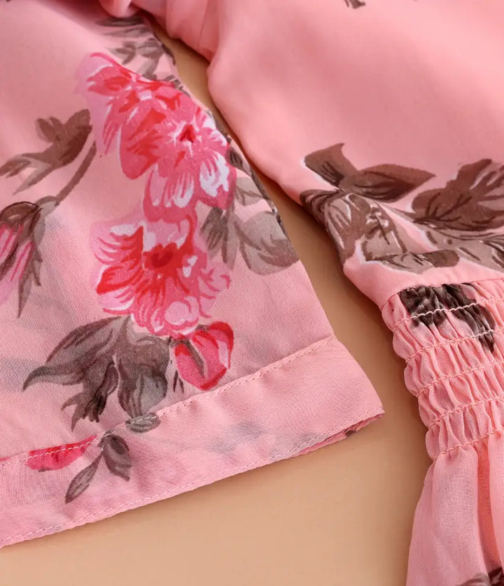girls chiffon smocked dress
