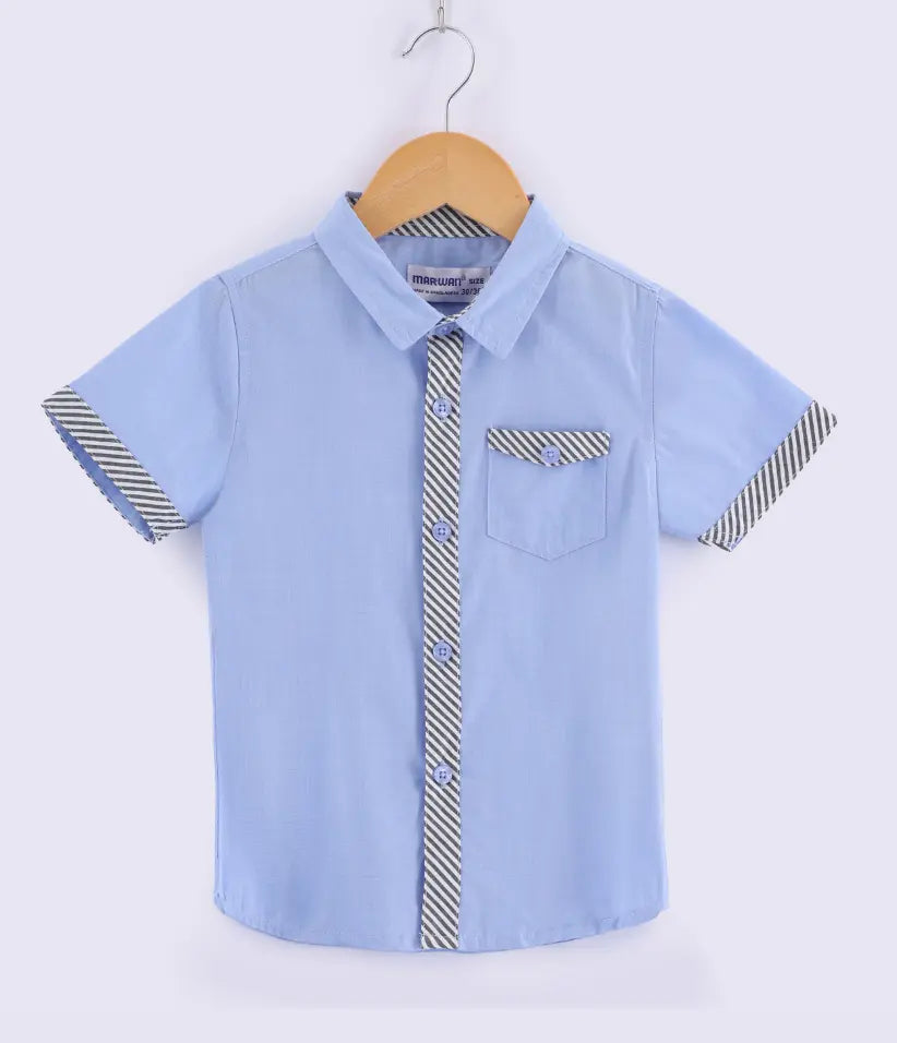 boys oxford shirt front view