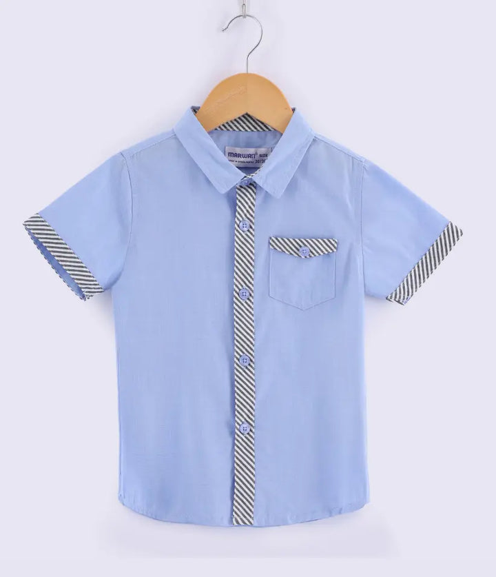 boys oxford shirt front view