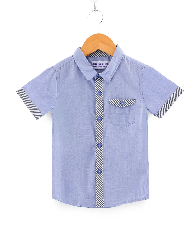 boys oxford shirt front view