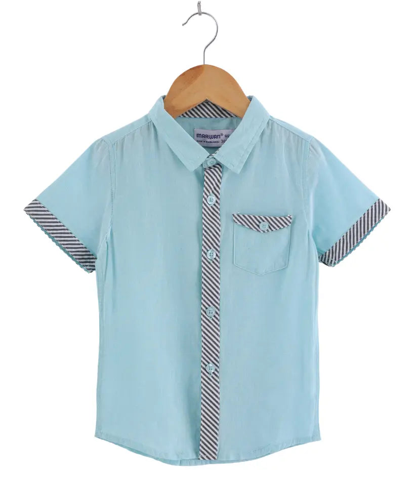 boys oxford shirt front view
