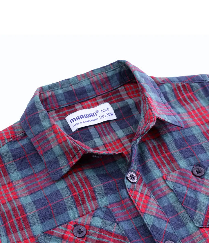 plaid cotton shirt