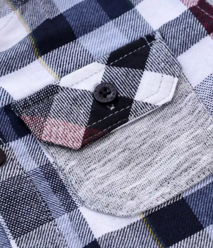 toddler baby boys plaid flannel hooded shirt jacket 6-36 months details