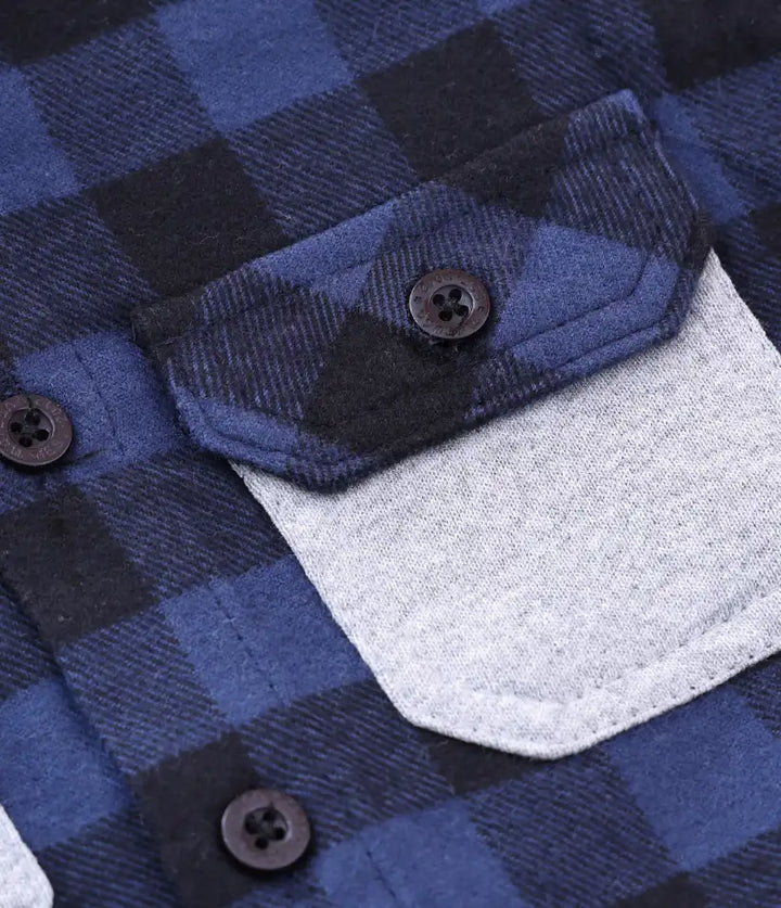 toddler baby boys plaid flannel hooded shirt jacket 6-36 months details