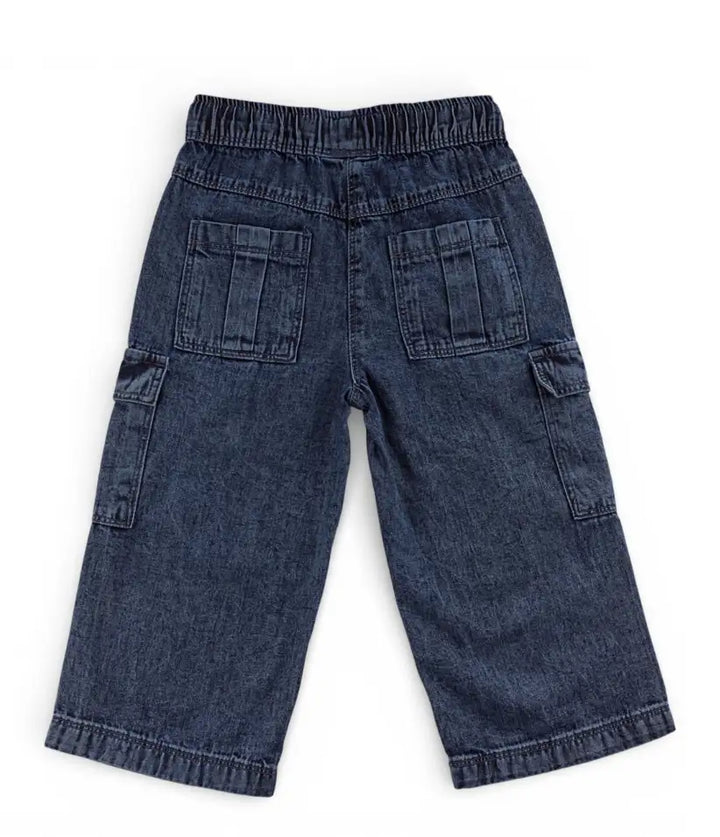 baby boys cargo jeans 6-36 months back view