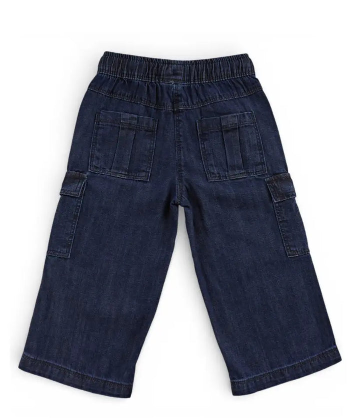 baby boys cargo jeans 6-36 months back view