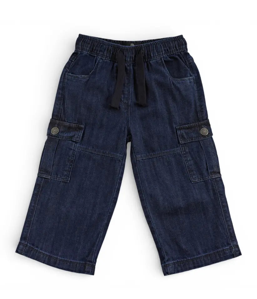 baby boys cargo jeans 6-36 months front view