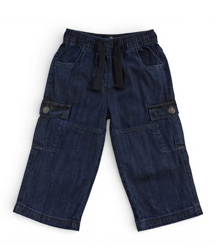 baby boys cargo jeans 6-36 months front view