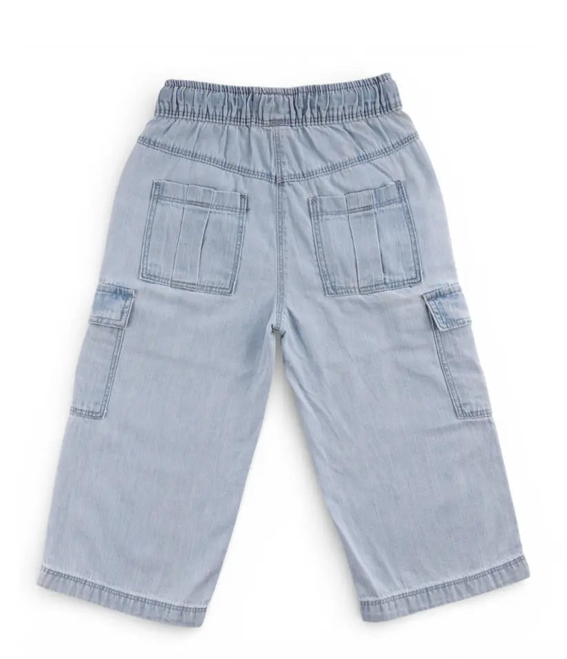 baby boys cargo jeans 6-36 months back view