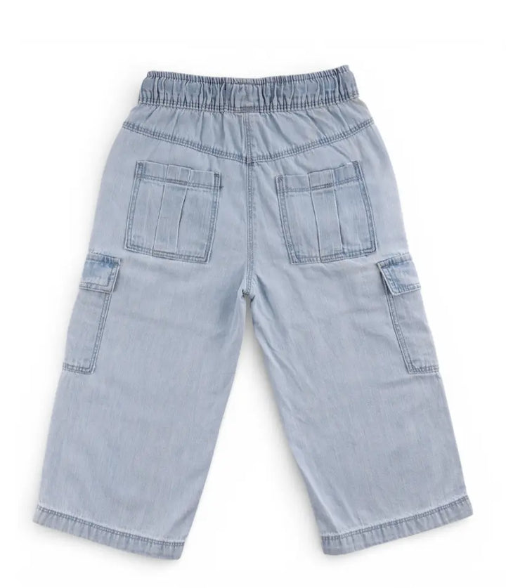 baby boys cargo jeans 6-36 months back view