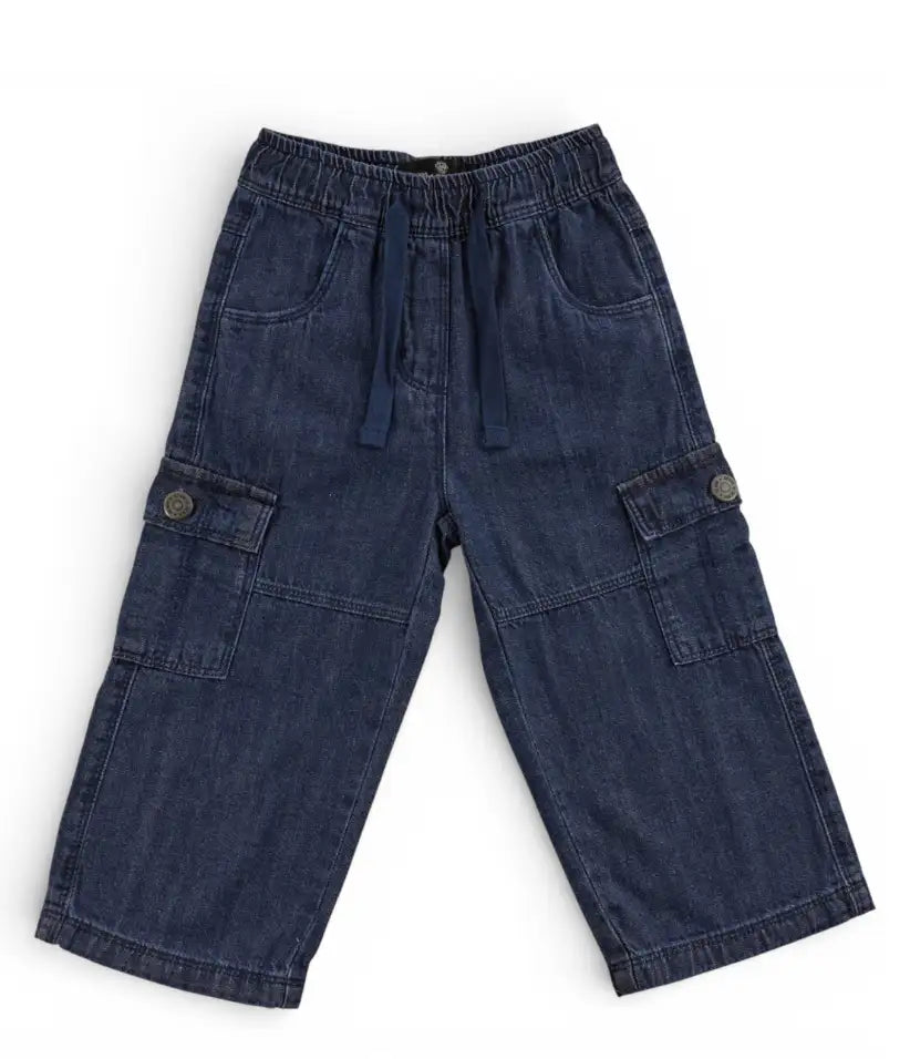 baby boys cargo jeans 6-36 months front view