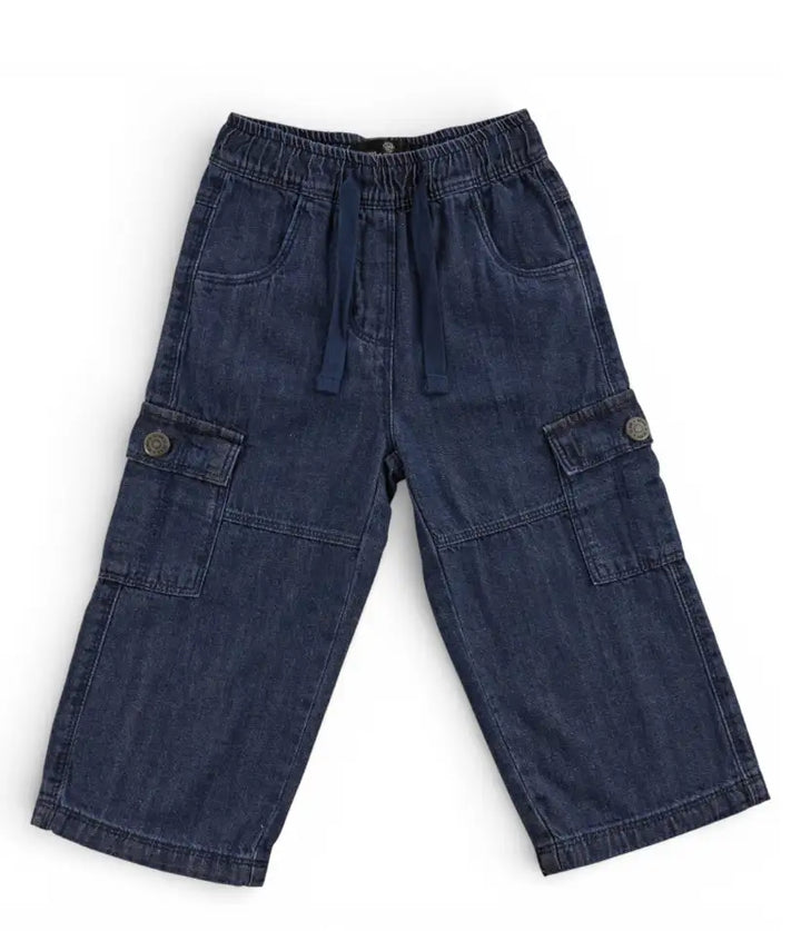 baby boys cargo jeans 6-36 months front view