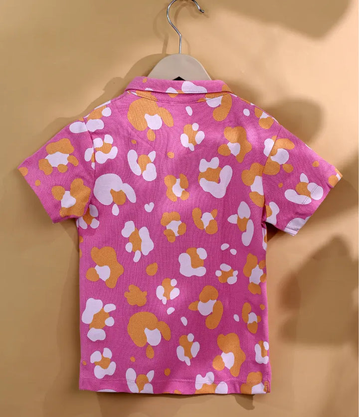 baby boys camo printed polo