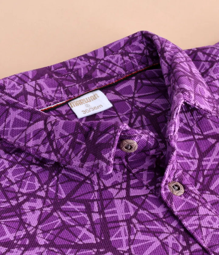 baby boys mosaic printed polo
