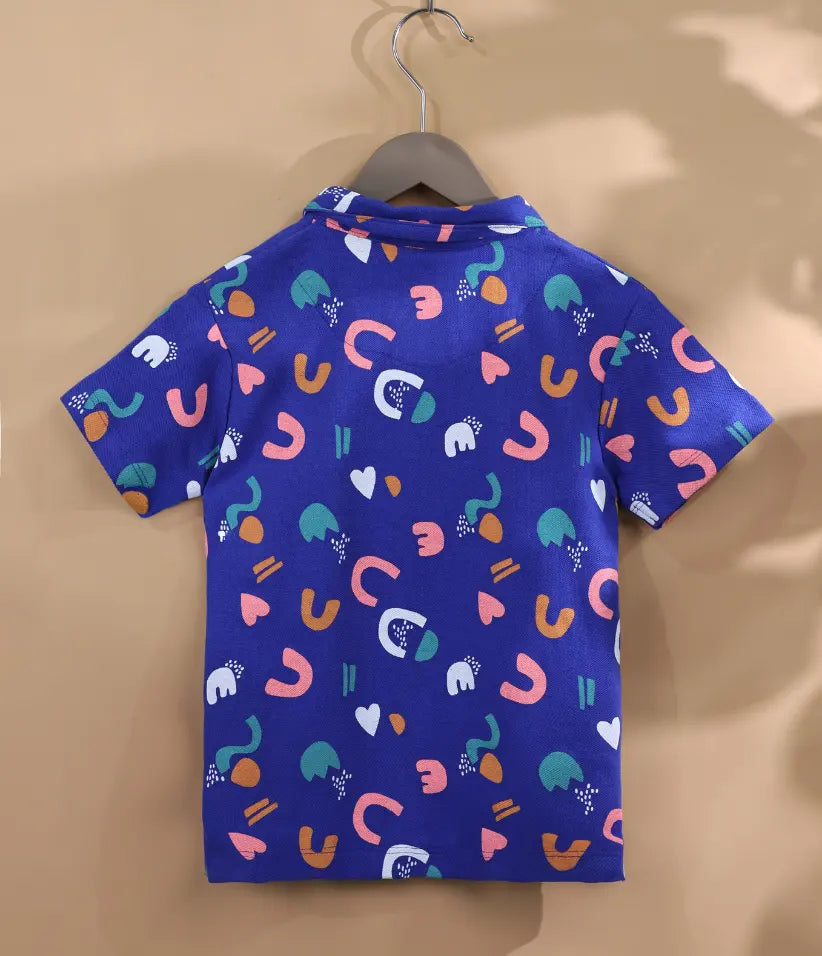 baby boys classic printed polo