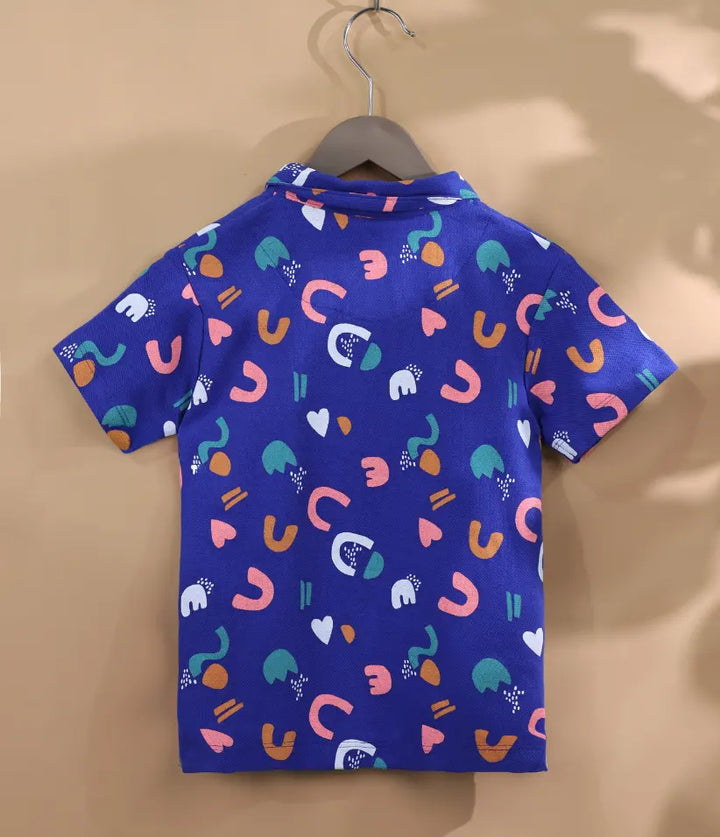 baby boys classic printed polo