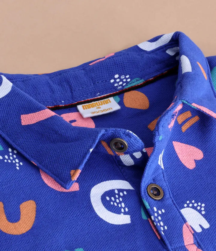baby boys classic printed polo