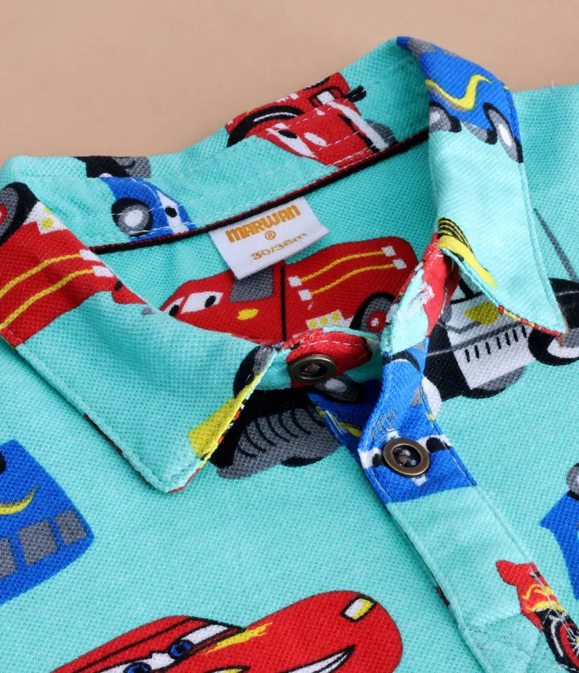 baby boys classic printed polo