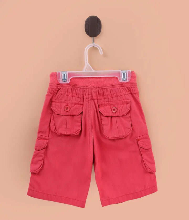 baby boys cargo shorts front view
