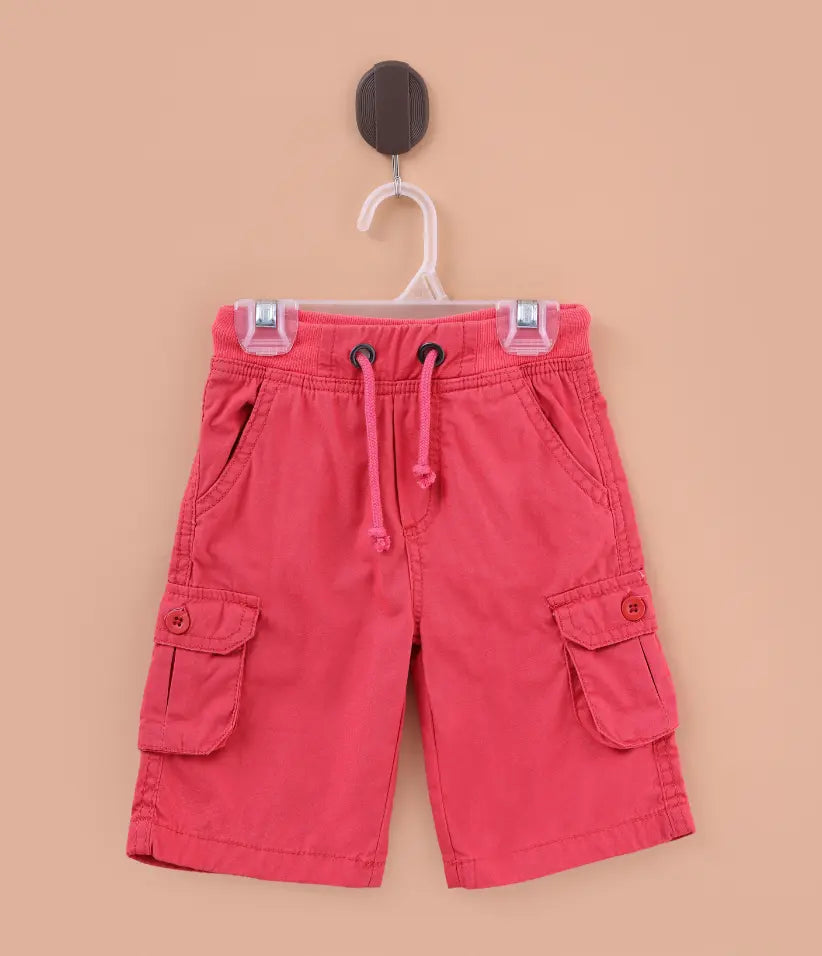 baby boys cargo shorts front view