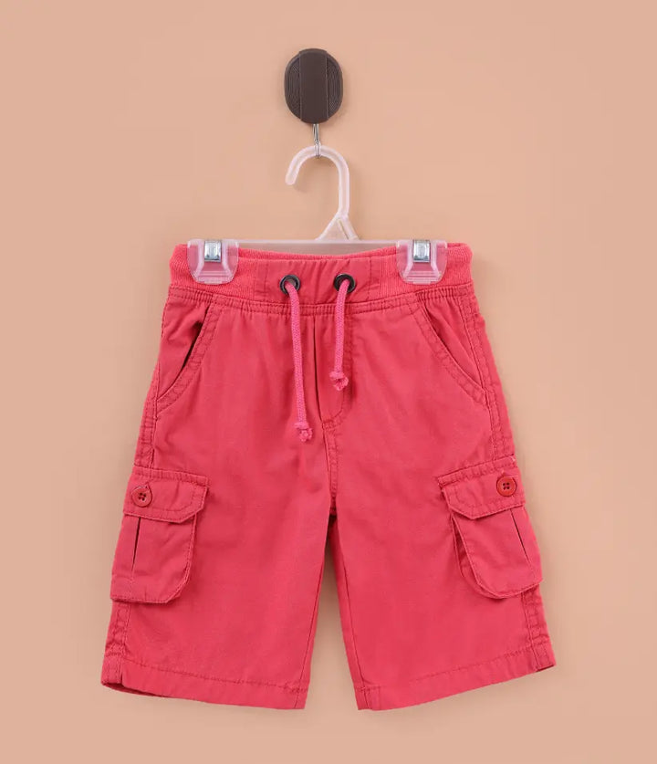 baby boys cargo shorts front view
