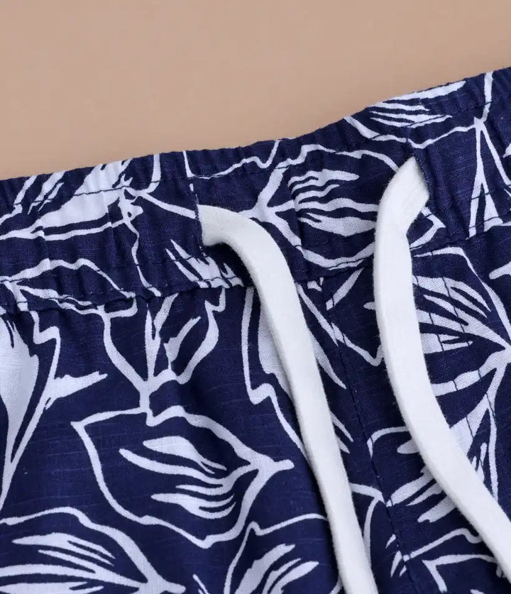 baby boys cotton hawaiian shirt and shorts set 6-36 months shorts view