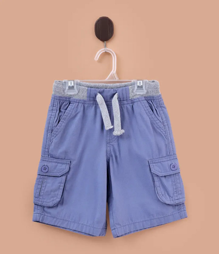 baby boys cargo shorts front view
