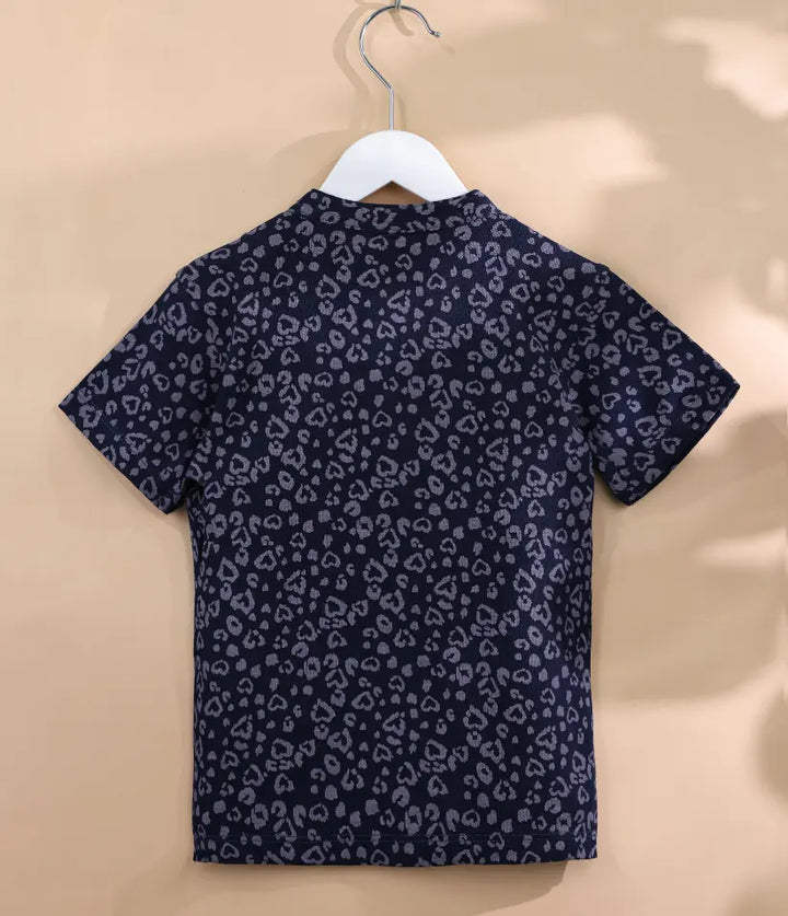 baby-boys-navy-blue-heart-printed-mandarin-collar-polo-6-36 months-back-view