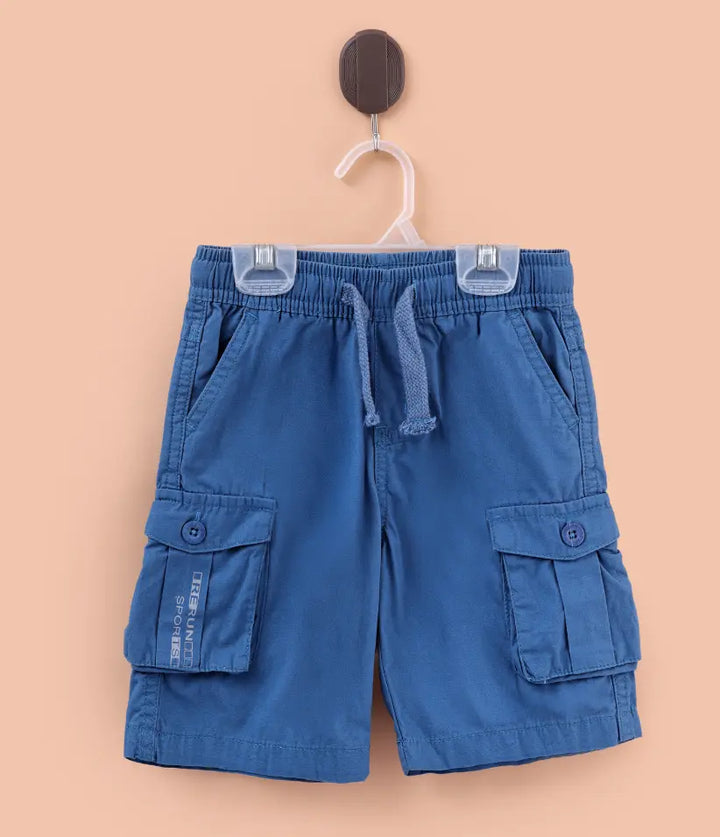 baby boys cargo shorts front view