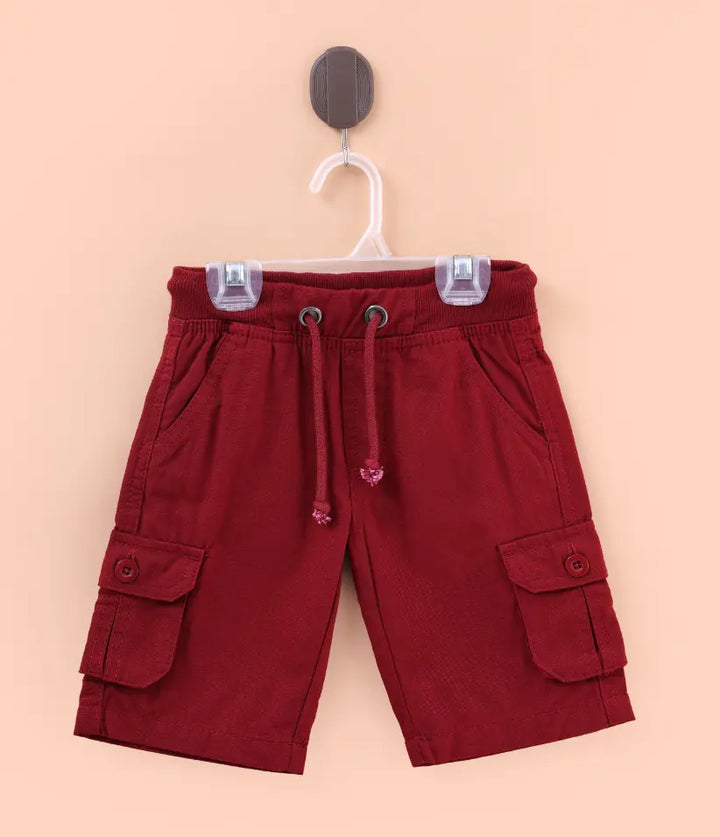 baby boys cargo shorts front view