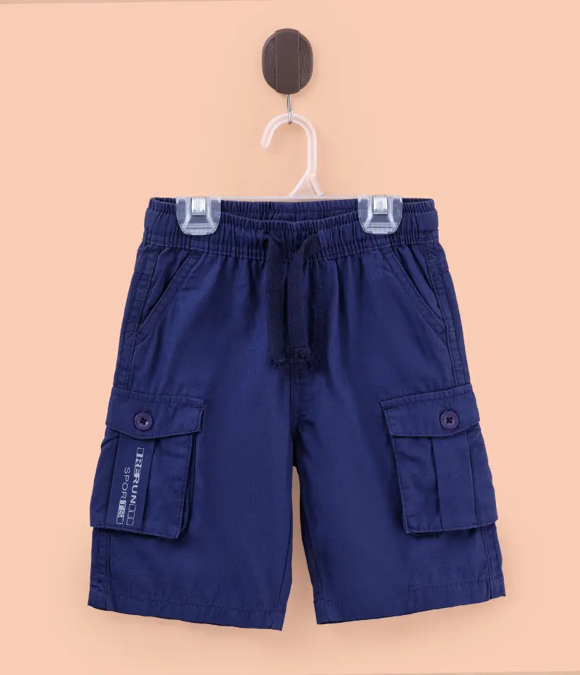 baby boys cargo shorts front view