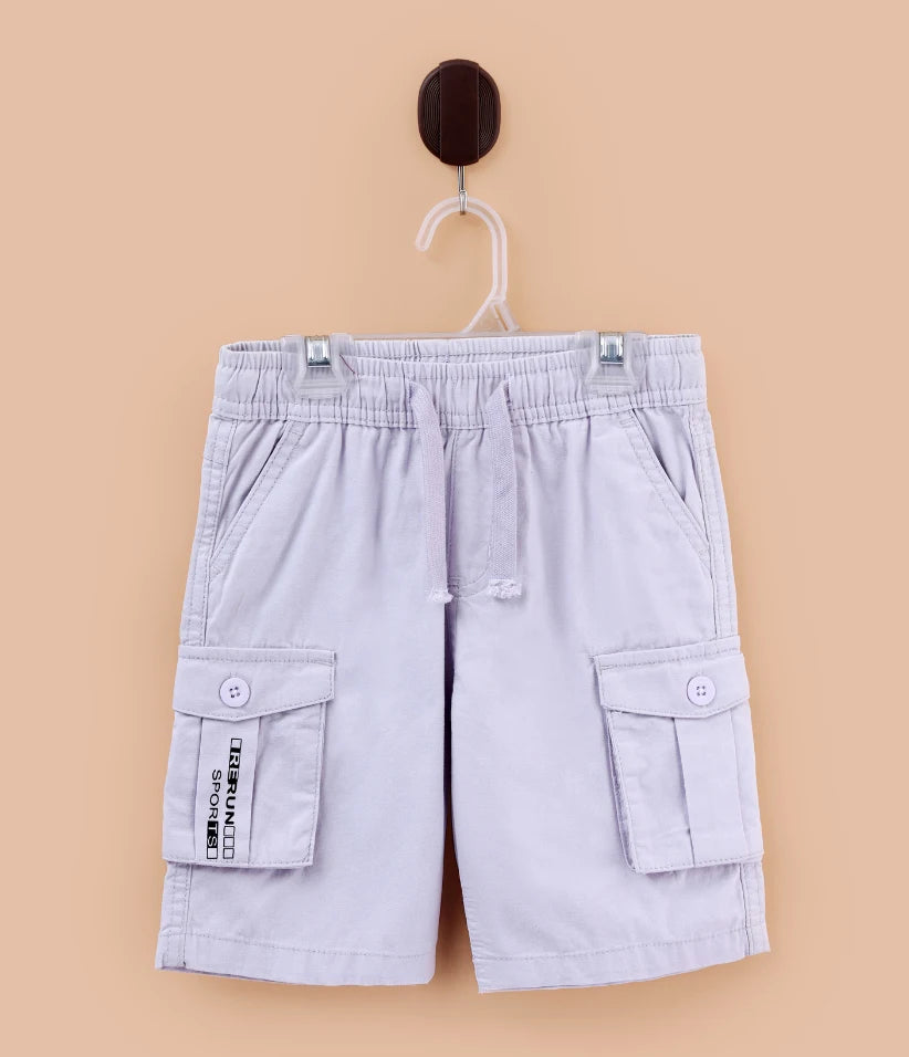 baby boys cargo shorts front view