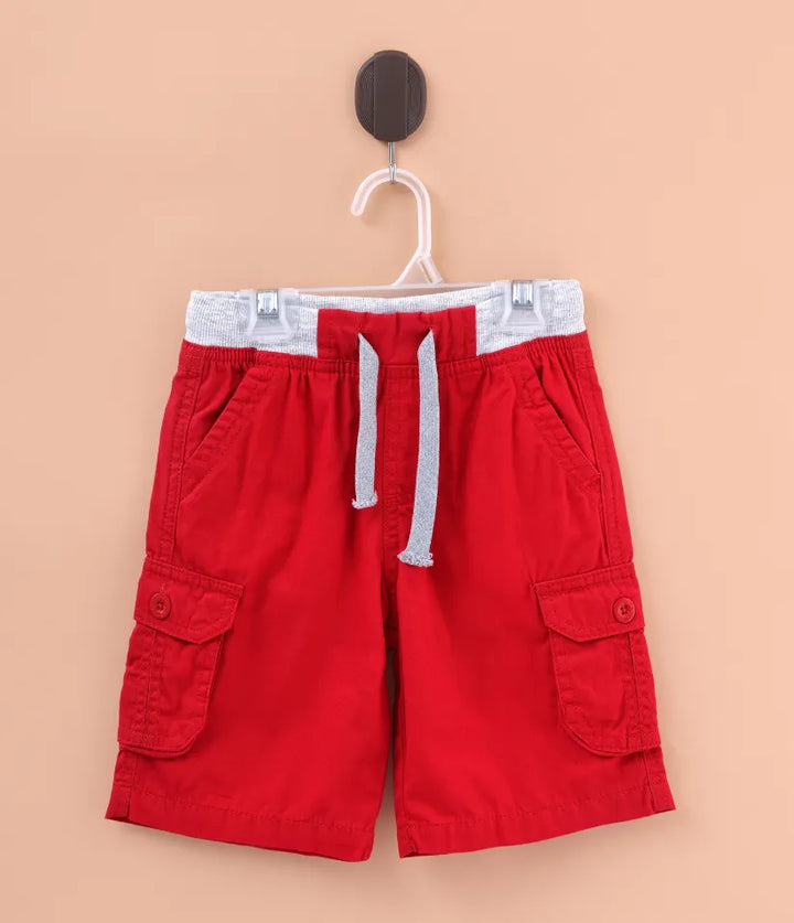 baby boys cargo shorts front view