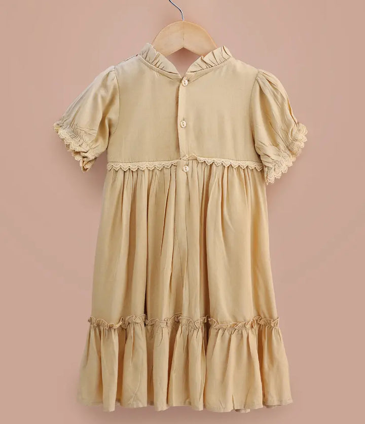 baby girls smocked cotton dress