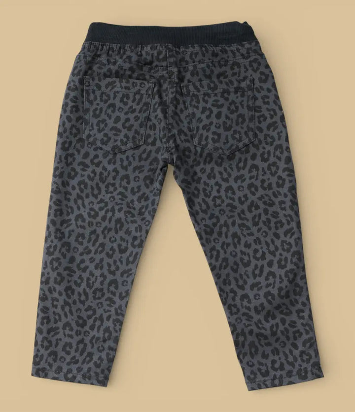 baby girls leopard pull-on pants 6-36 months back view